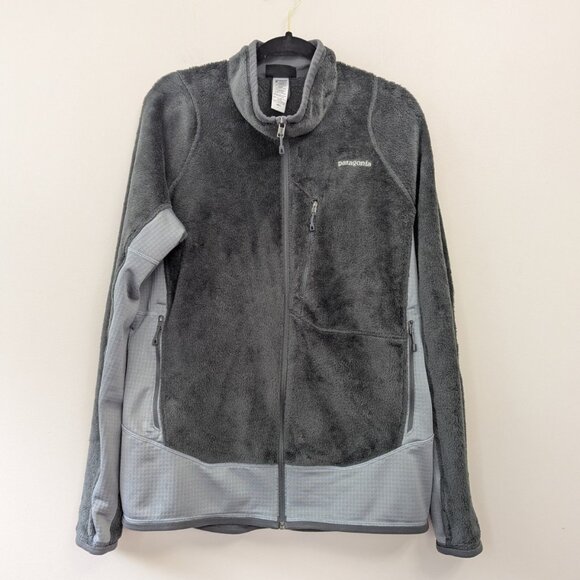 アート Patagonia Mens R2 Fleece Jacket Size L Gray Polartec Thermal